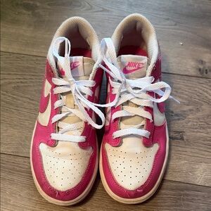 Nike Dunk Low – Pink & White – Girls Size 1Y